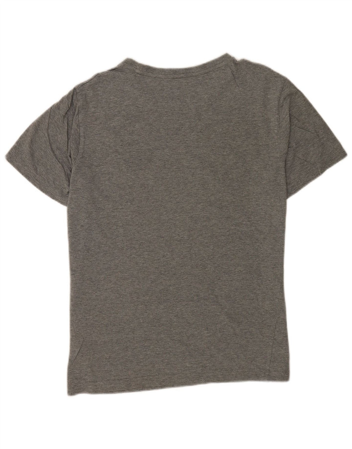 Puma Herre grafisk T-shirt Top Medium Grey Flecked Bomuld
