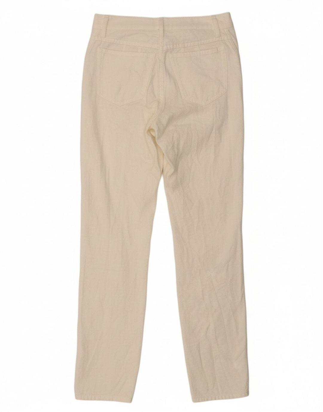 ROCCOBAROCCO Womens Slim Casual Trousers IT 44 Medium W28 L31 White Cotton