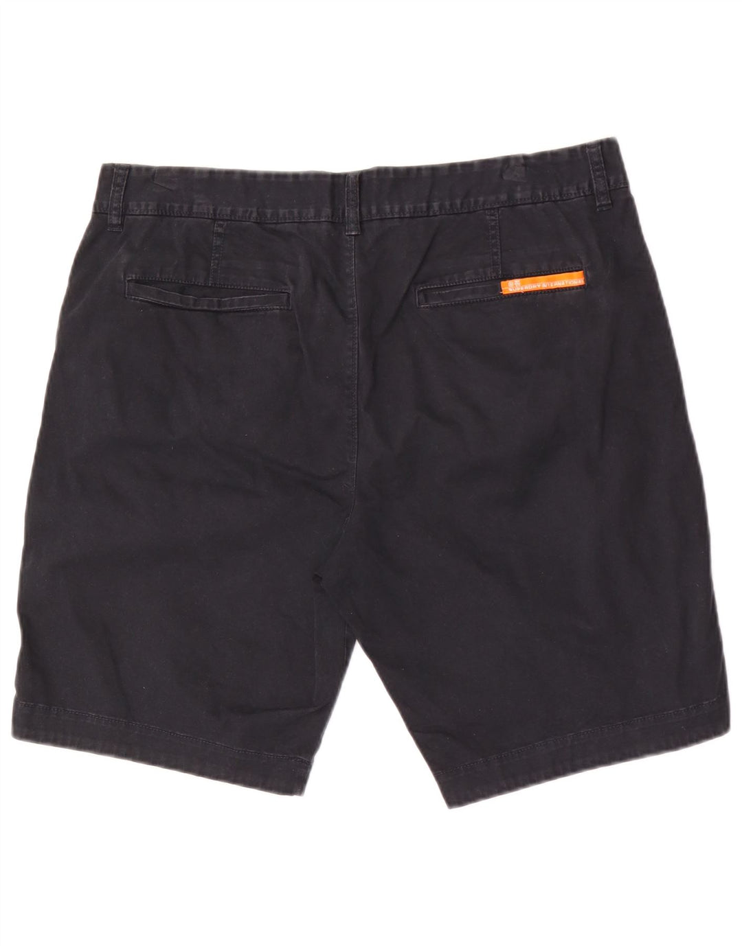 Superdry Chino Shorts til mænd XL W36 sort bomuld