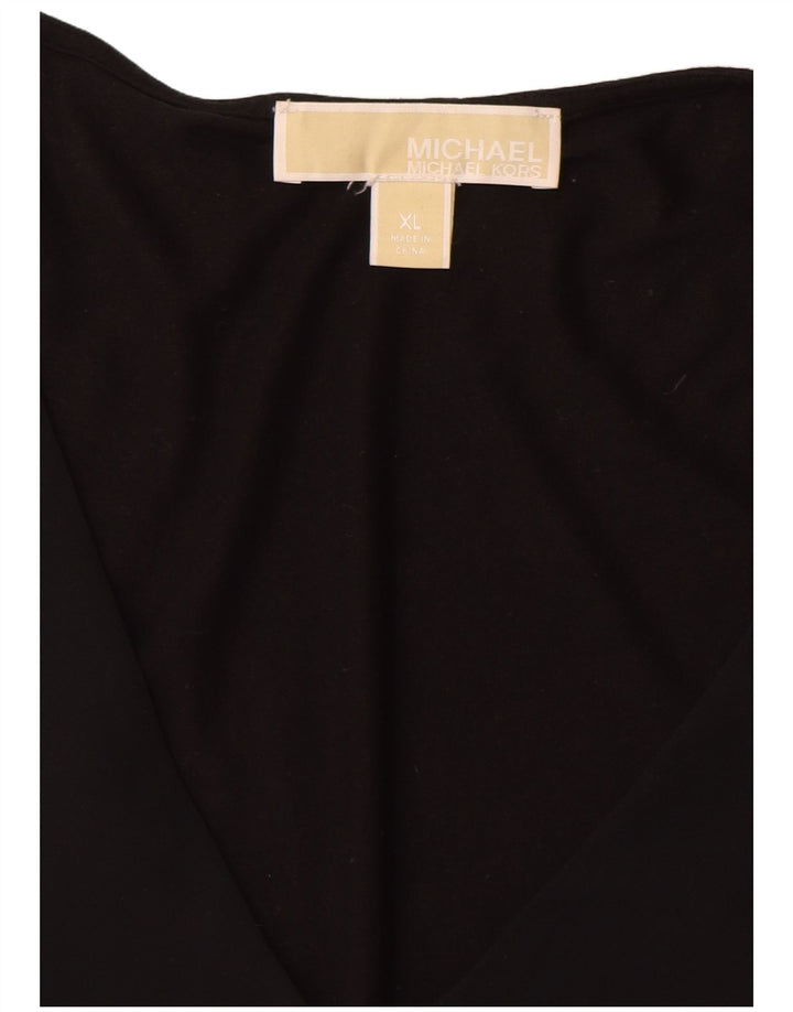 MICHAEL KORS Dame Top 3/4 ærmer UK 18 XL Sort Syntetisk