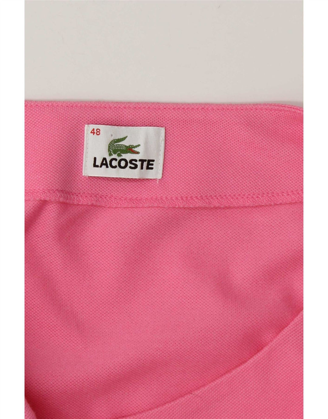 Lacoste Dame Ærmeløs Basic Kjole Størrelse 48 XL Pink