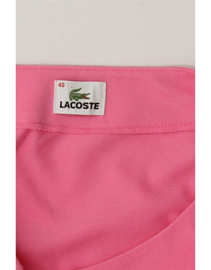 Lacoste Dame Ærmeløs Basic Kjole Størrelse 48 XL Pink