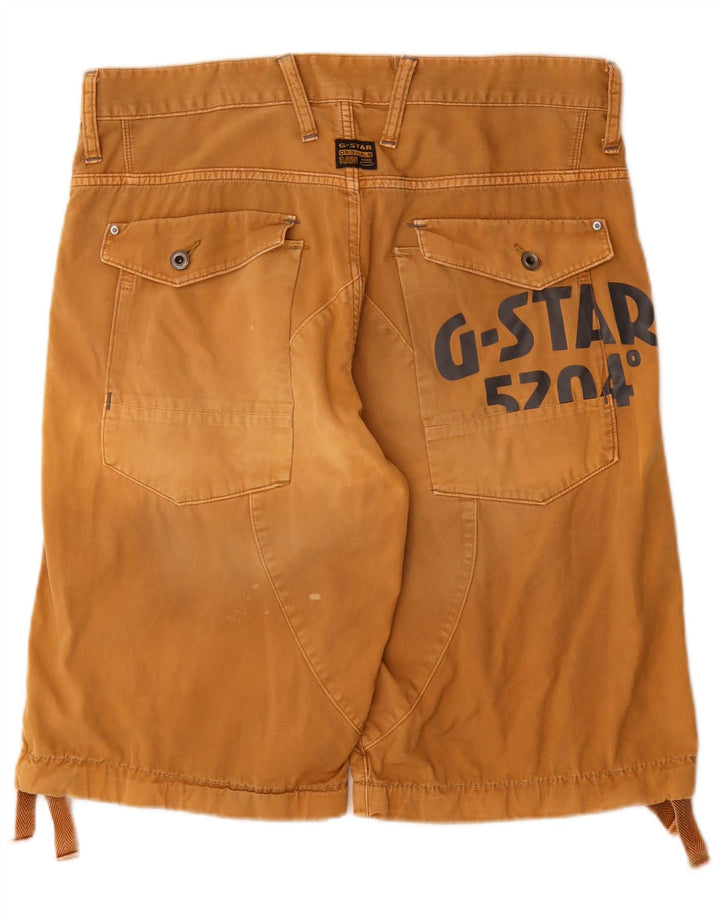G-Star Herre Grafiske Cargo Shorts W34 Stor Beige Bomuld