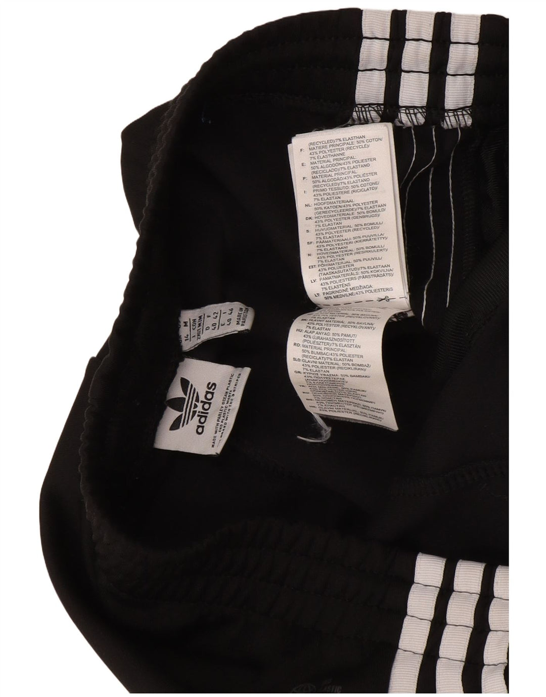 Adidas Dame træningsdragt Bukser UK 14 Medium Sort Bomuld