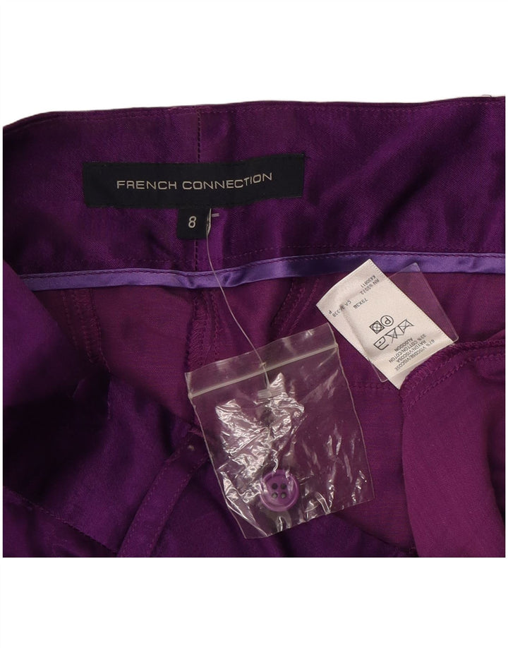 French Connection Womens Hot Pants UK 8 Small W30 Purple Viscose