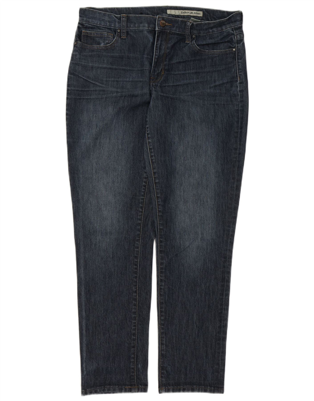 DKNY Womens Straight Jeans US 10 Large W34 L30 Blue Cotton