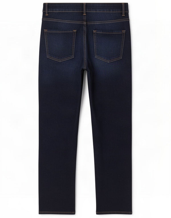 Marks & Spencer Womens Straight Jeans UK 12 Medium W30 L28 Navy Blue