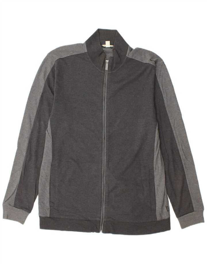 CALVIN KLEIN Herre træningsdragt Topjakke Stor Grå Bomuld