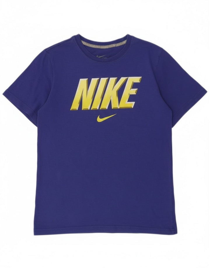Nike Boys Grafisk T-Shirt Top 10-11 år Medium Lilla