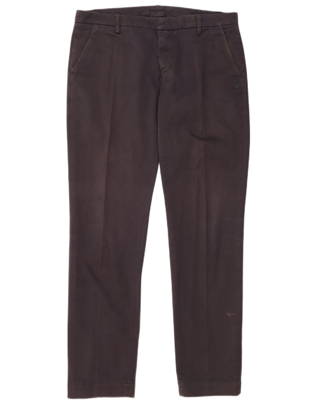 Dondup Herre Slim Chino Bukser W35 L33 Grå Bomuld