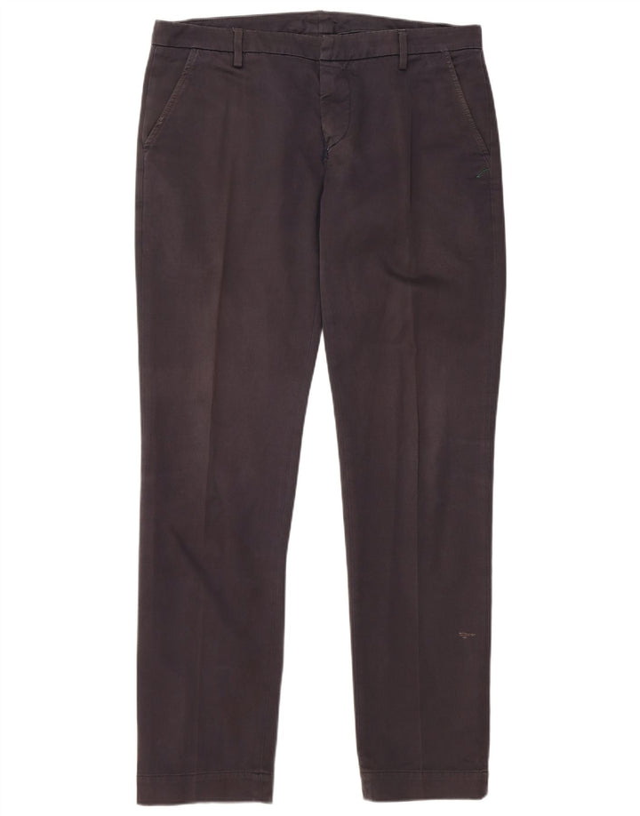 Dondup Herre Slim Chino Bukser W35 L33 Grå Bomuld