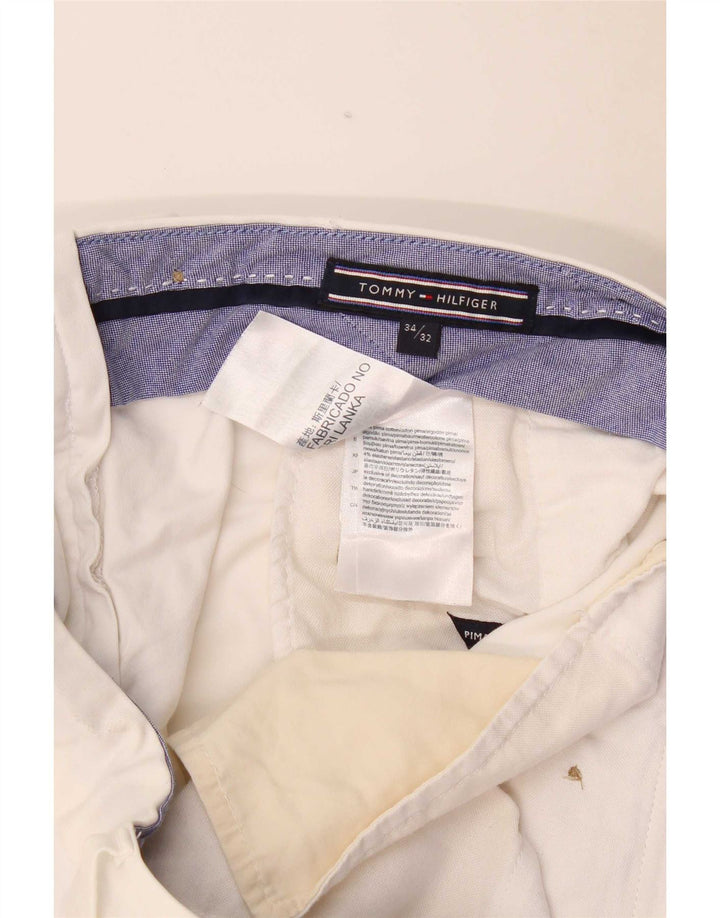 Tommy Hilfiger Herre Slim Chino Bukser W34 L32 Hvid