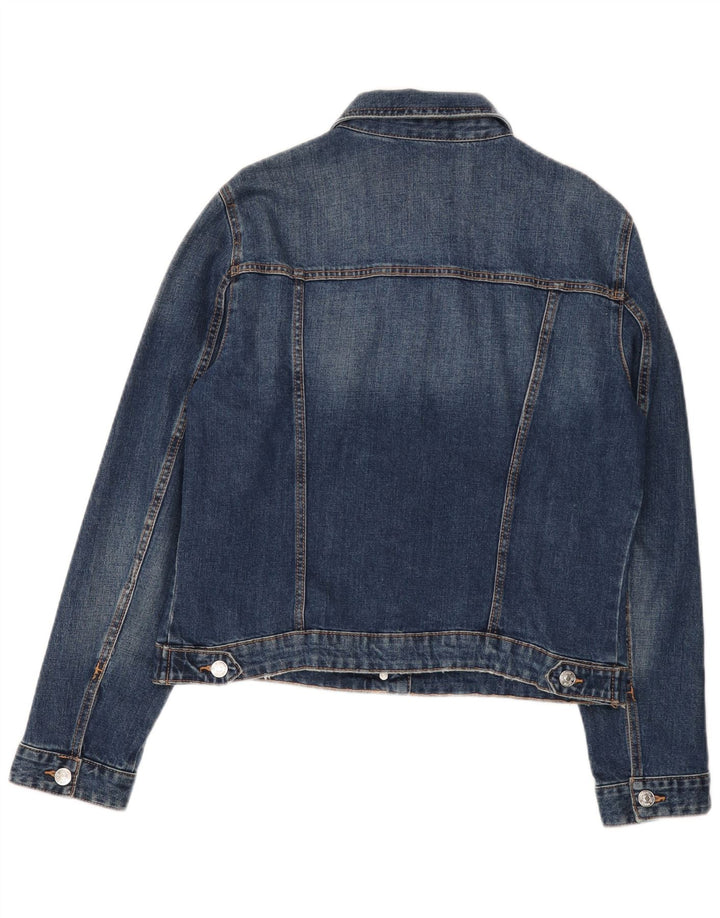 Zara Dame denimjakke UK 18 XL Blå Bomuld
