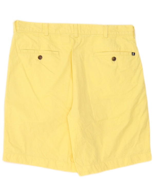 Brooks Brothers Herre 346 Pegged Chino Shorts W33 Medium Gul Bomuld