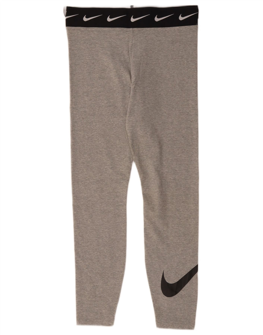 Nike Dame Grafiske Leggings UK 14 Large Grå Bomuld