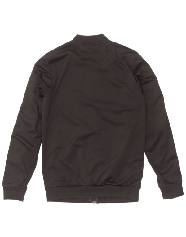 Adidas Mens Tracksuit Top Jacket Small Black Polyester