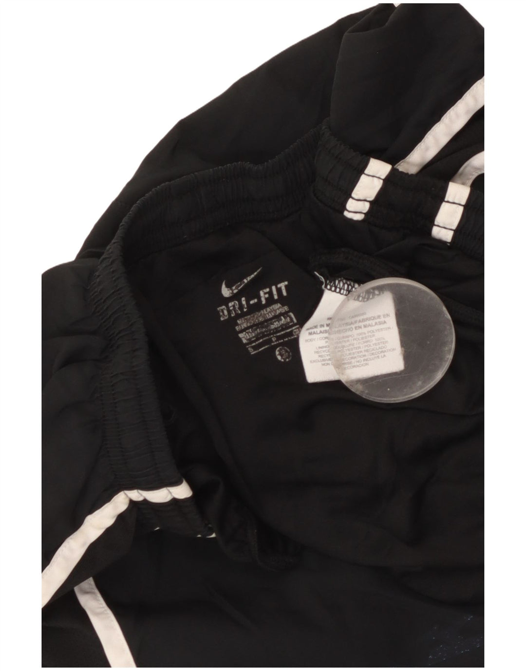 Nike Dame Dri Fit Sport Shorts UK 10 Small Black Polyester