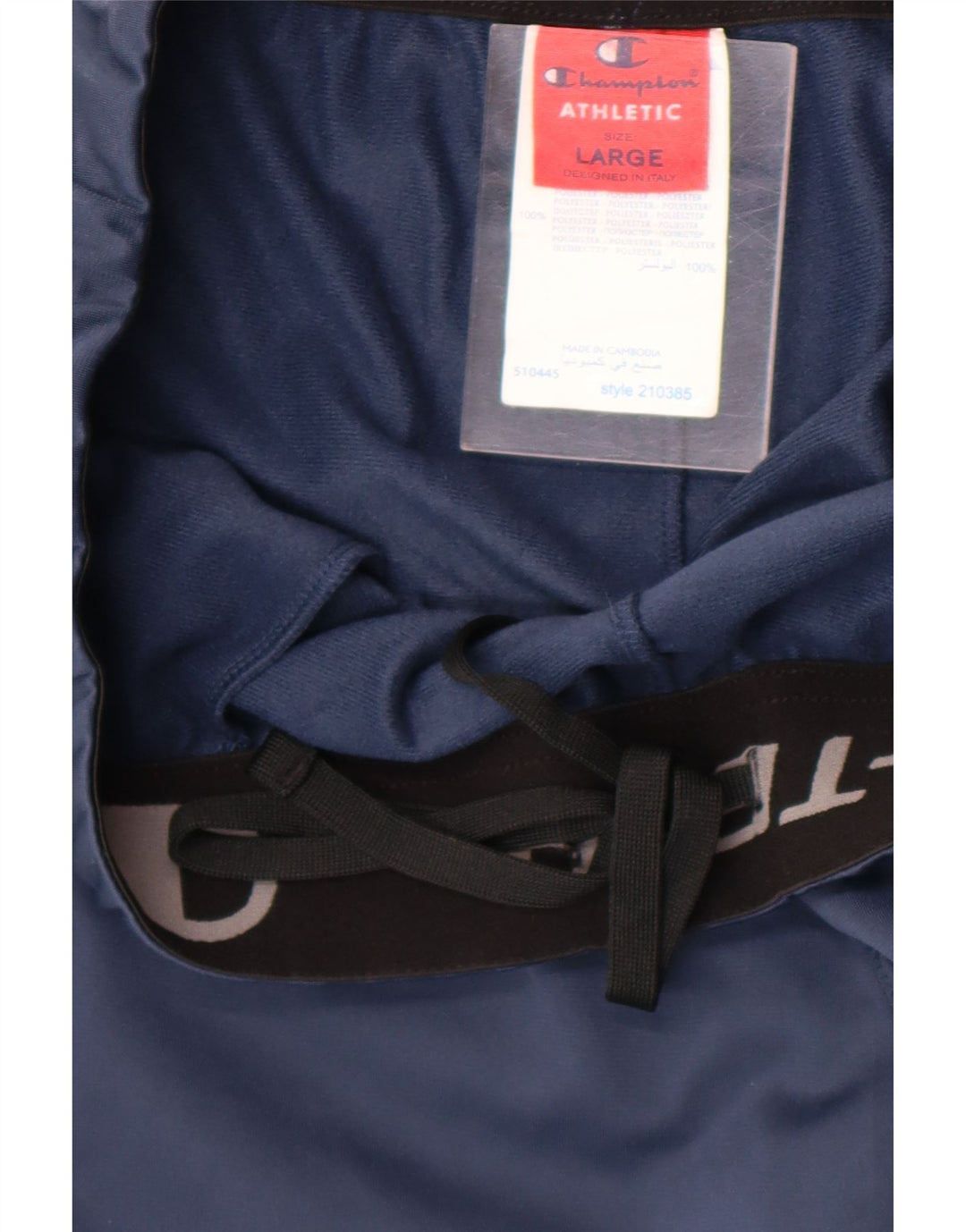 Champion Herre Athletic Fit Træningsdragt Bukser Large Navy Blue Polyester