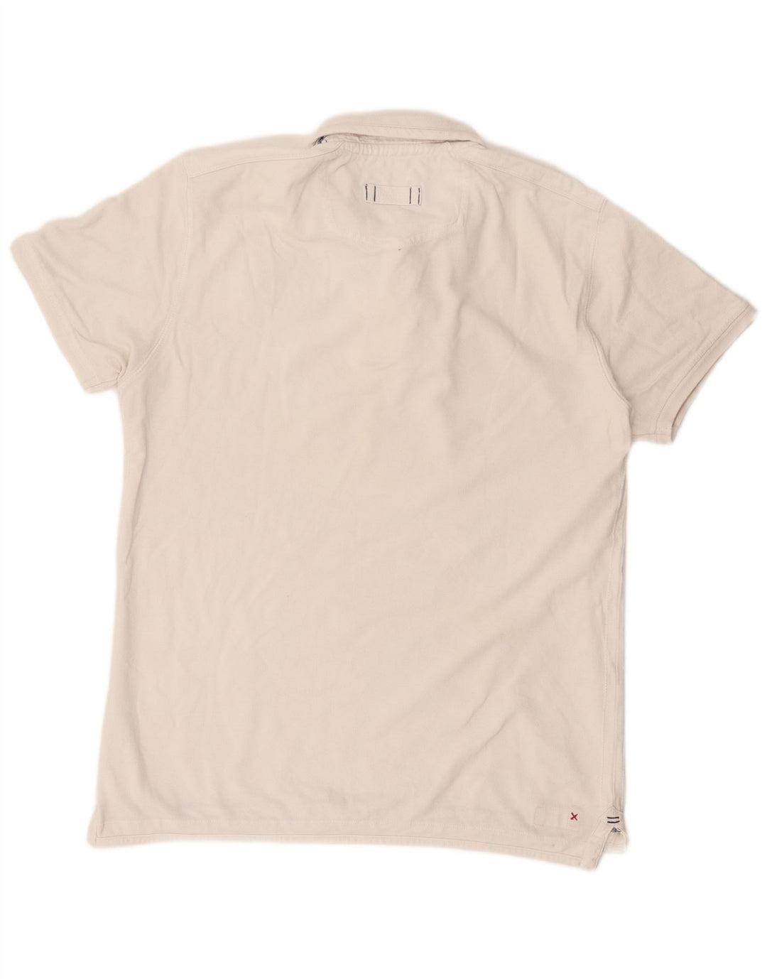 Fat Face Herre grafisk poloshirt Stor hvid bomuld