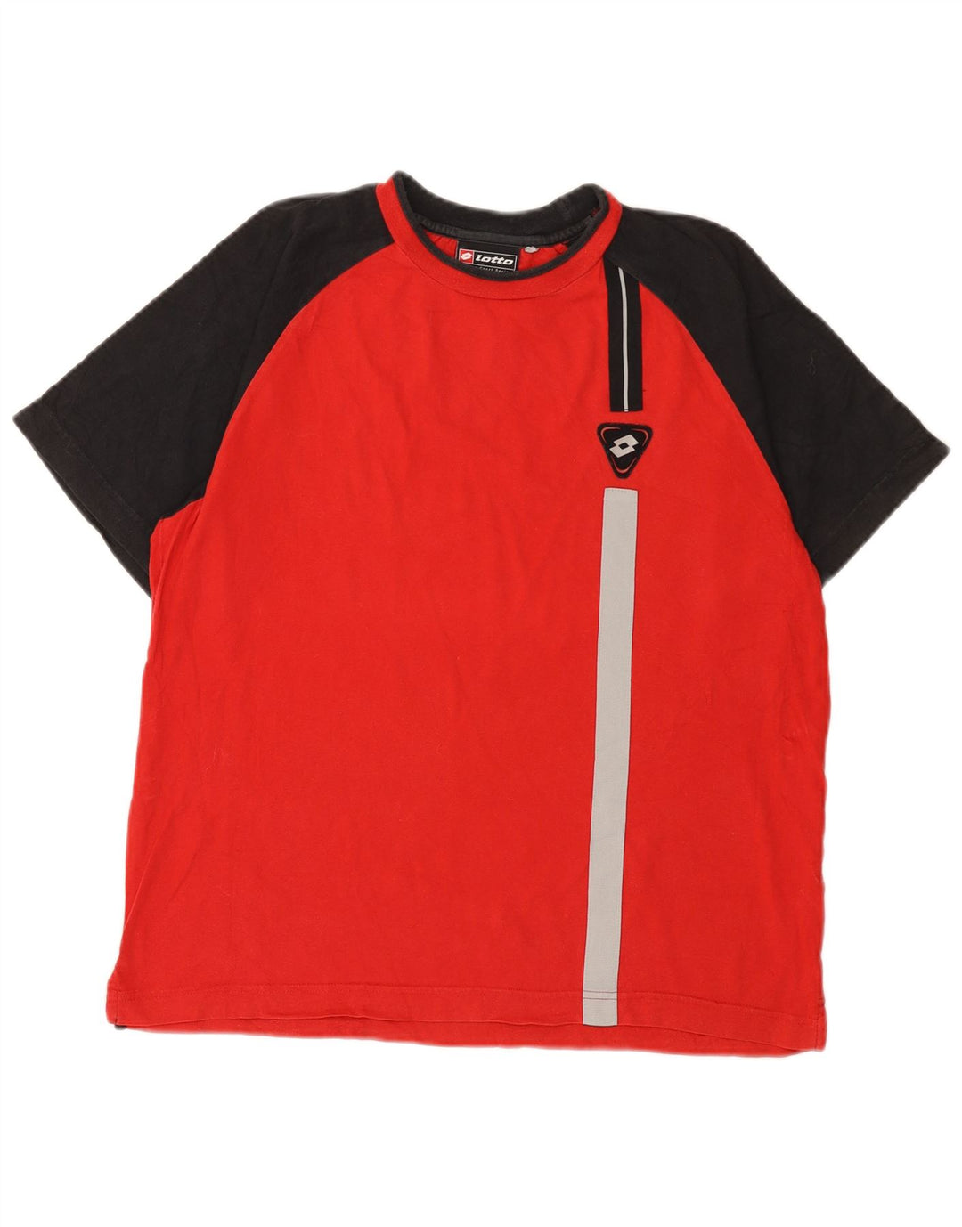 Lotto Herre T-Shirt Top Medium Rød Colourblock