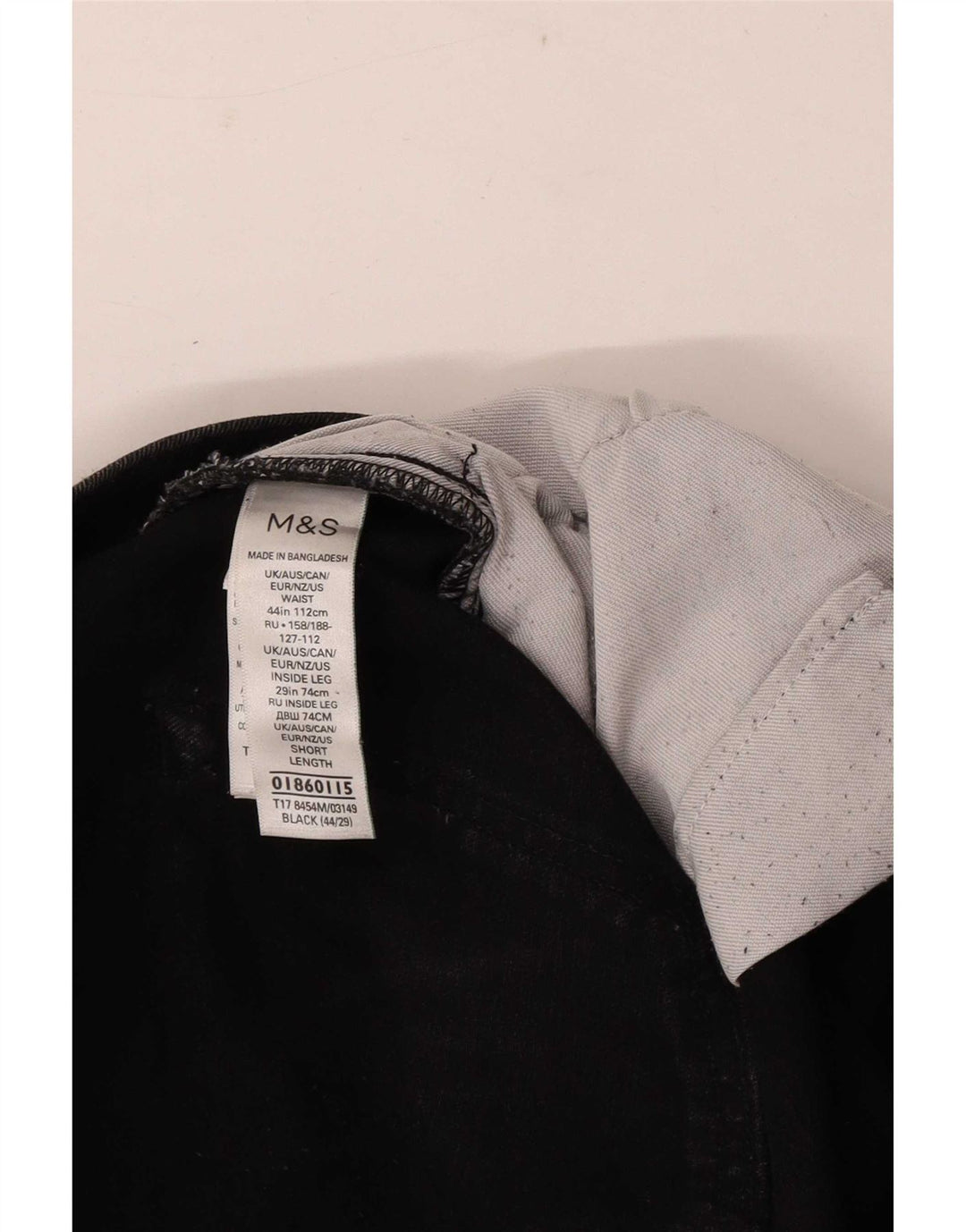 Marks & Spencer Straight Jeans til mænd W44 L29 sort bomuld