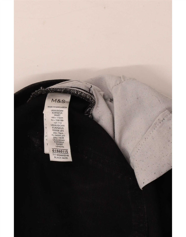 Marks & Spencer Straight Jeans til mænd W44 L29 sort bomuld
