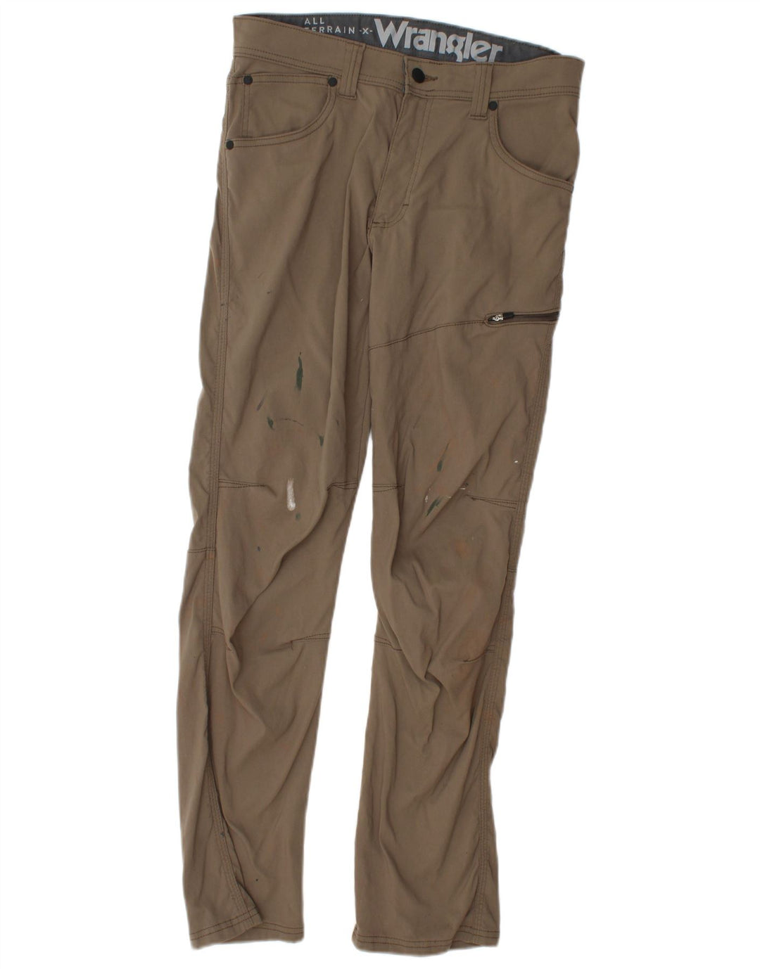 Wrangler Straight Cargo bukser til mænd W30 L30 Khaki Nylon
