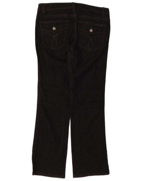 Calvin Klein Dame Bootcut Jeans US 12 Large W34 L32 Black Cotton