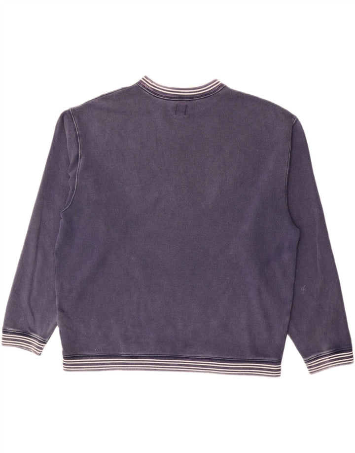 Gap Herre Grafisk Sweatshirt Jumper Stor Marineblå Stribet Bomuld