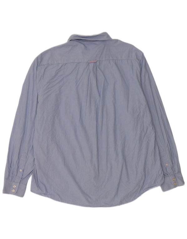 Crew Clothing Herre Classic Fit skjorte 3XL blå stribet bomuld