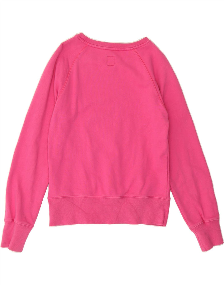 ADIDAS Womens Graphic Sweatshirt Jumper IT 46 Large Pink Cotton Vintage Adidas and Second-Hand Adidas from Messina Hembry 