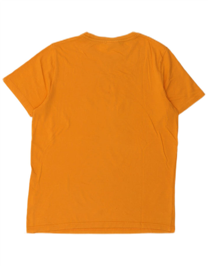 Ellesse Herre Grafisk T-Shirt Top Lille Gul Bomuld