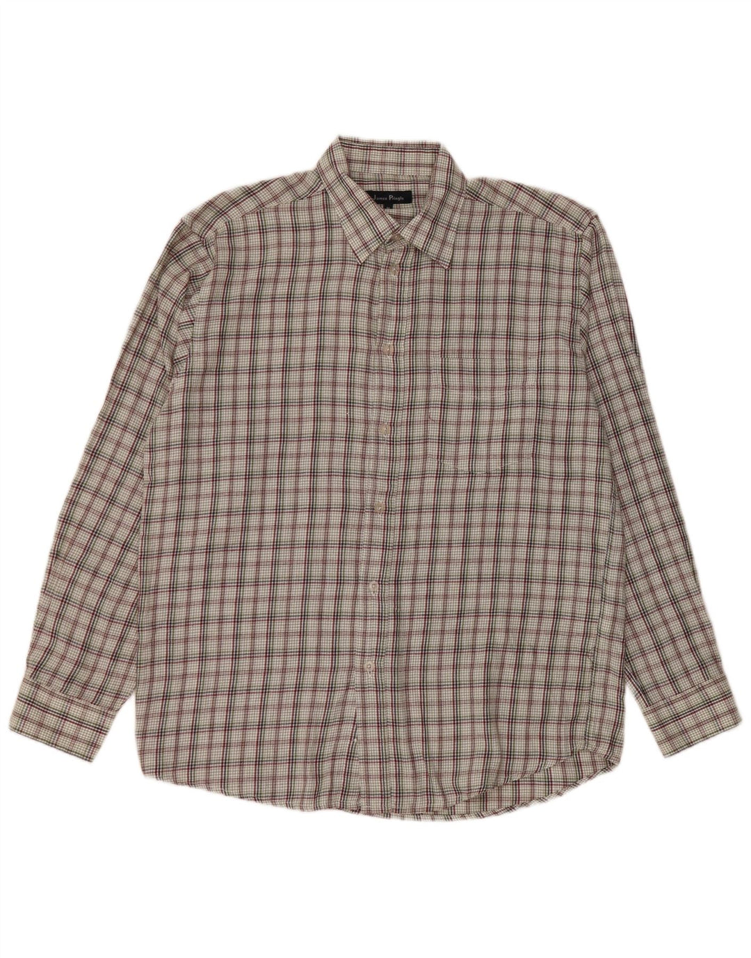 JAMES PRINGLE Herreskjorte Medium Flerfarvet ternet polyester