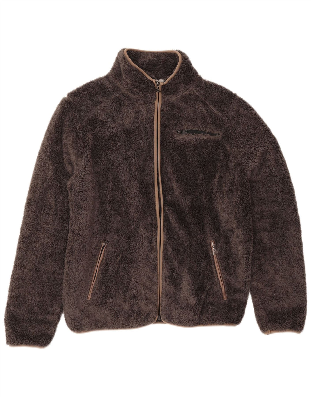 Carrera Dame Loose Fit Fleecejakke UK 18 XL Brun Polyester