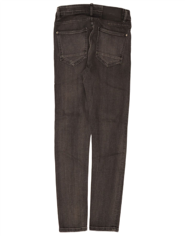 Zara Herre Slim Jeans EU 38 Small W30 L30 Grå Bomuld