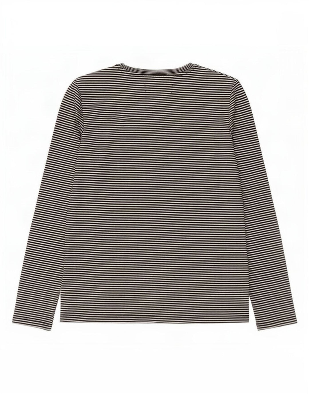 Superdry Grafisk Top Langærmet UK 12 Medium Sort Stribet