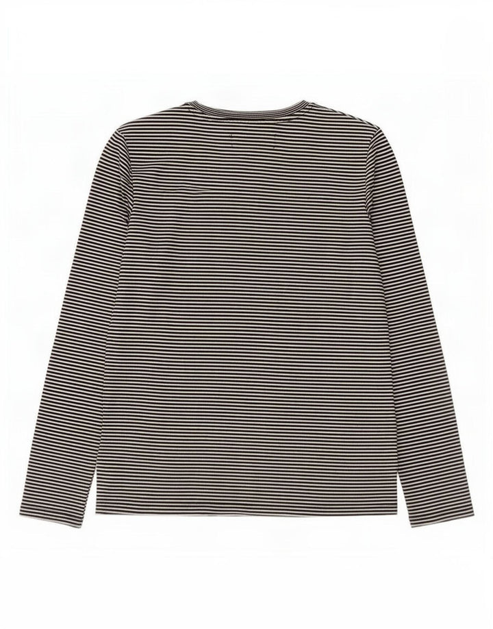 Superdry Grafisk Top Langærmet UK 12 Medium Sort Stribet