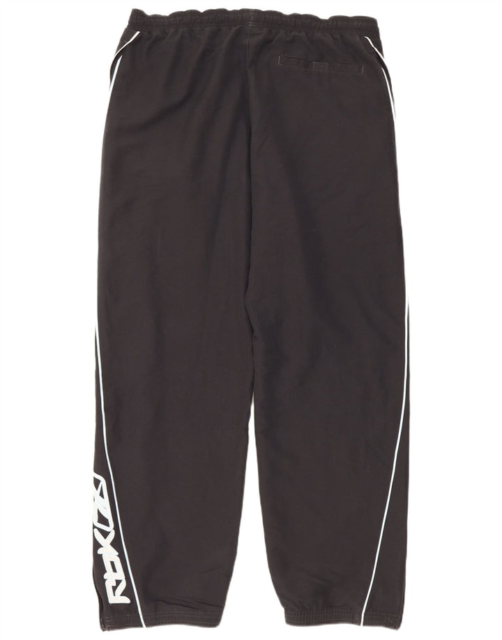Reebok Herre grafisk træningsdragt Bukser Joggers Large Sort Polyester