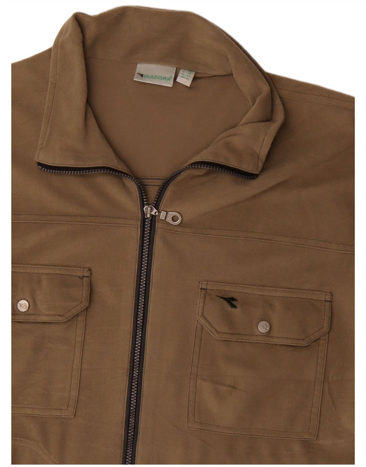 Diadora Herre træningsdragt Topjakke UK 44 XL Beige