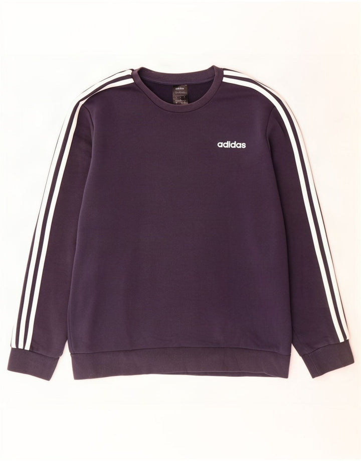 Adidas Sweatshirt til mænd, stor marineblå bomuld