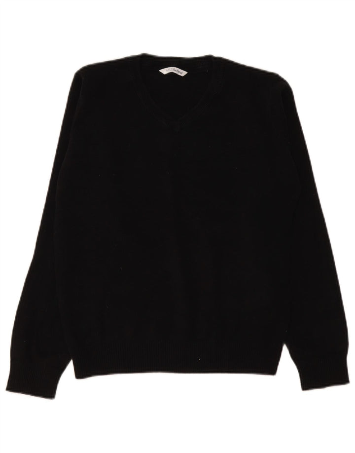Marks & Spencer Boys V-hals sweater 13-14 år sort bomuld
