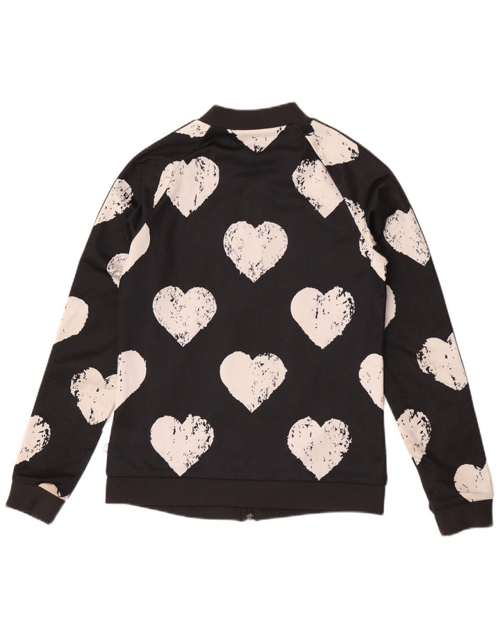 Adidas Grafisk træningsdragt topjakke til kvinder IT 42 Medium Black Heart