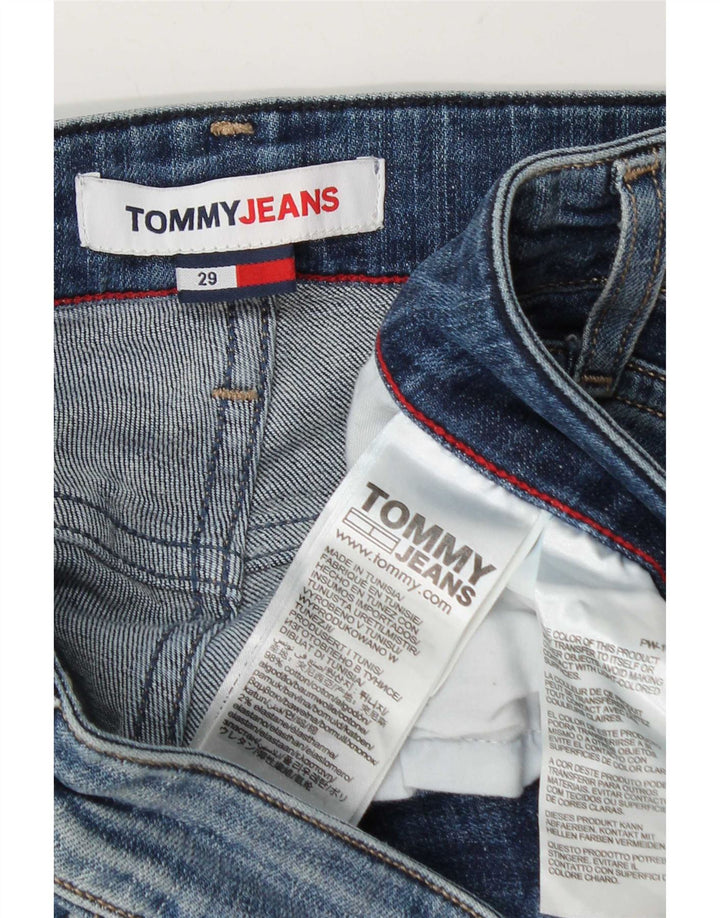 Tommy Hilfiger Herre Denim Shorts W29 Små Blå Bomuld