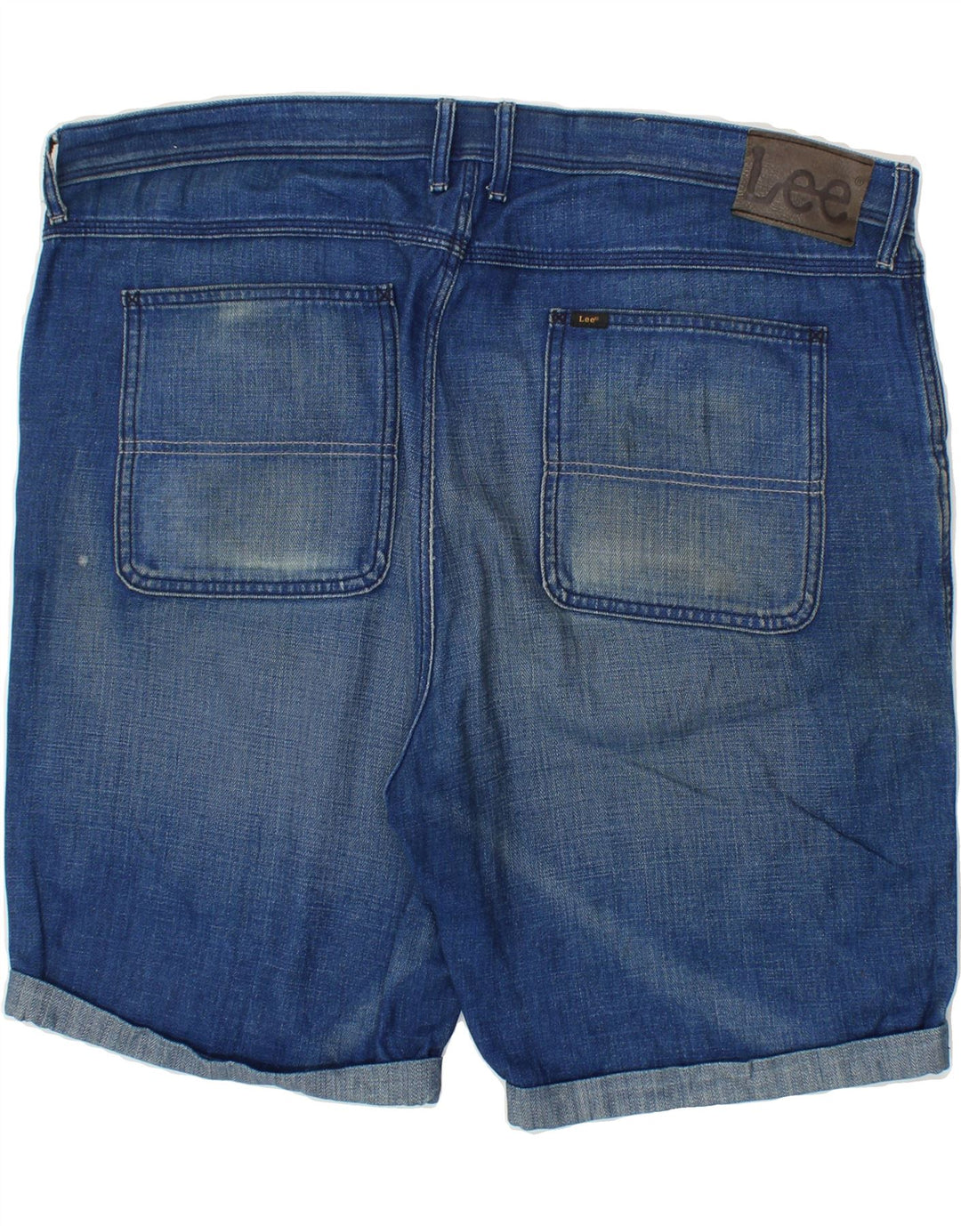 LEE Mens Denim Shorts W40 XL Blue Cotton | Vintage Lee | Thrift | Second-Hand Lee | Used Clothing | Messina Hembry 
