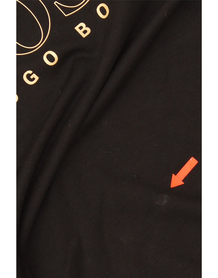 HUGO BOSS Grafisk sweatshirt til mænd mellem sort bomuld