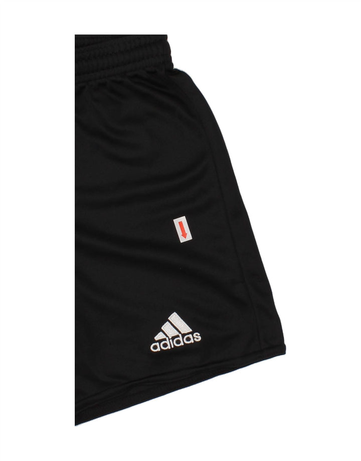ADIDAS Boys Climalite Sport Shorts 7-8 Years Black Polyester Vintage Adidas and Second-Hand Adidas from Messina Hembry 