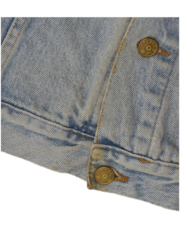 Carrera Herre Denim Gilet UK 14 Medium Blue Cotton