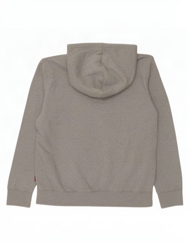 Levi's Standard grafisk hættetrøje til mænd, stor grå bomuld