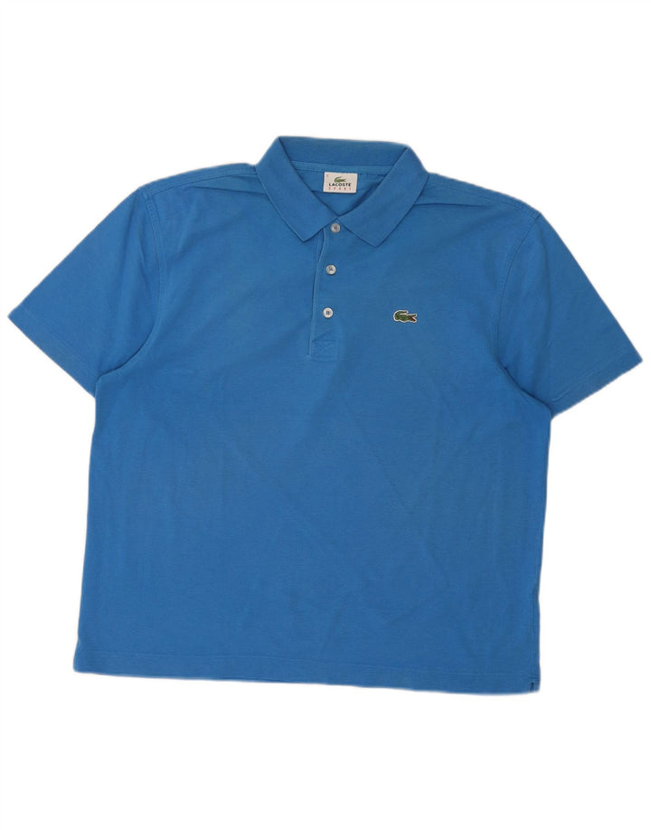 Lacoste Herre Polo Shirt Str. 5 Large Blå Bomuld