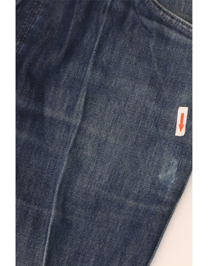 Levi's Men Distressed Straight Jeans W33 L34 Blå Bomuld